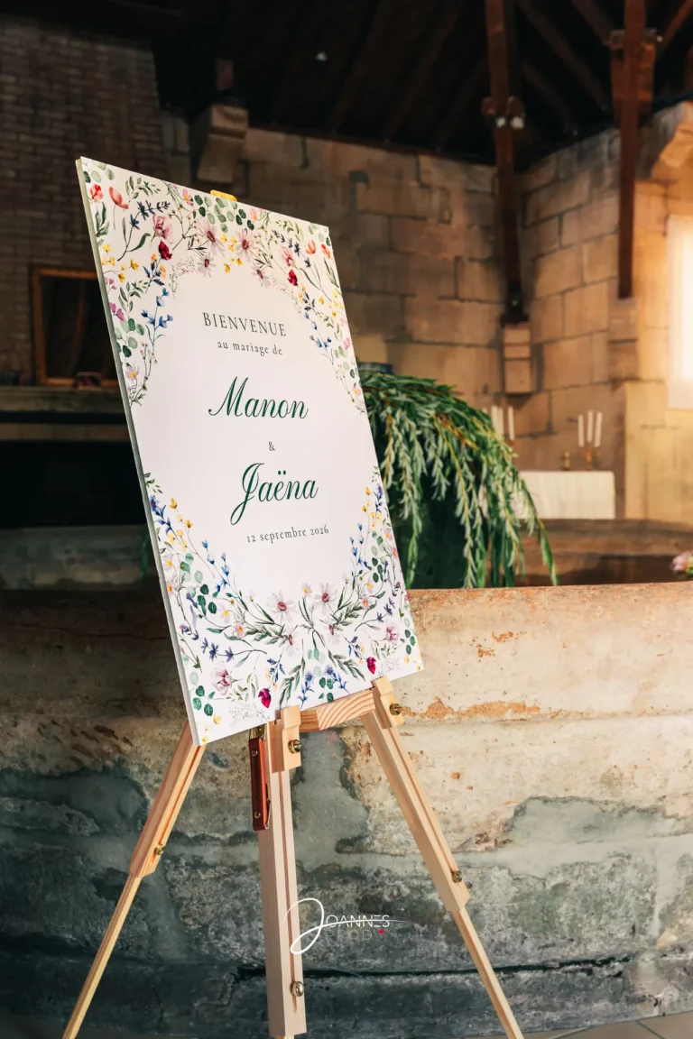 Panneau Décoration Photographe Mariage