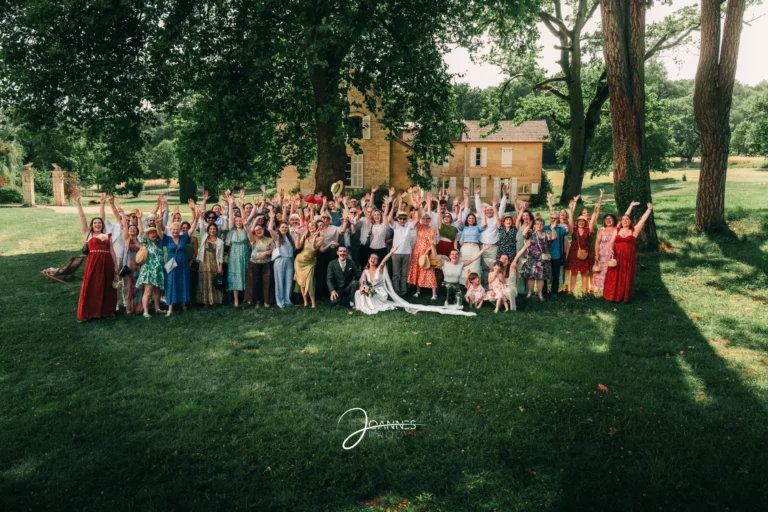 Photo de groupe mariage